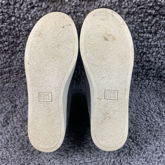 Frye Lena Zip Low Sneaker Shoes Women's Size 6 M Gray Suede - Picture 7 of 8
